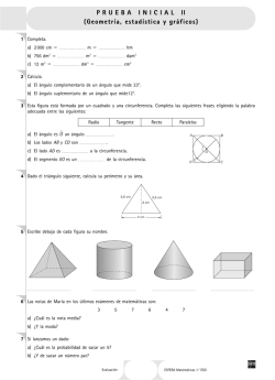 PRUEBA INICIAL II (Geometr&iacute;a, estad&iacute;stica y gr&aacute;ficos)