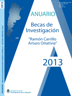 Anuario 2013 - Comisi&oacute;n Nacional Salud Investiga