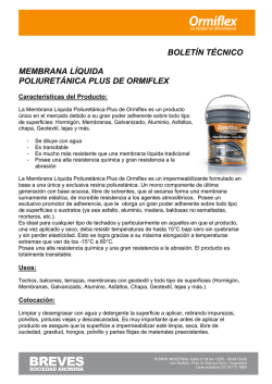 bolet&iacute;n t&eacute;cnico membrana l&iacute;quida poliuret&aacute;nica plus