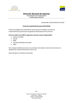 Montevideo, &hellip; de agosto de 2008
