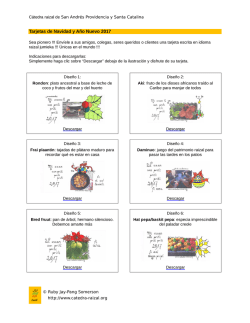 Sigue&hellip; - C&aacute;tedra raizal