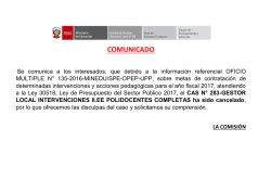 comunicado