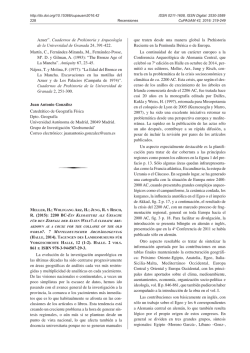 Azuer&rdquo;. Cuadernos de Prehistoria y Arqueolog&iacute;a de la Universidad