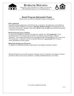 Rental Program Information Packet