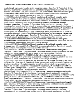 Touchstone 2 Workbook Resuelto Gratis