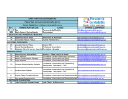 Directorio Telef&oacute;nico Personer&iacute;a Medell&iacute;n