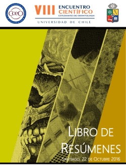 VIII Encuentro Cient&iacute;fico CCEO UChile