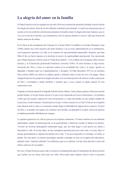 La alegr&iacute;a del amor en la familia