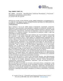 Disp. ANMAT 13831/16 Ref. INAME