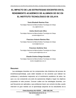 el impacto de las estrategias docentes en el rendimiento acad&eacute;mico