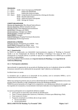 REGLAMENTO III Mushing &ldquo;La Fresneda&rdquo; 2016 P&aacute;gina 1 de 5
