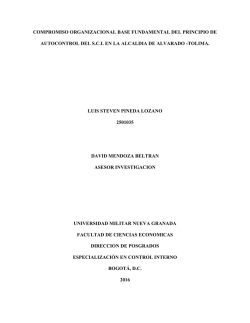 compromiso organizacional base fundamental del principio de