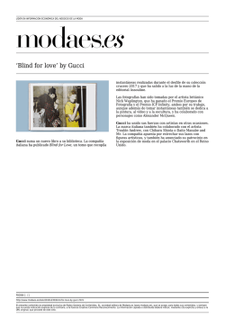 `Blind for love` by Gucci