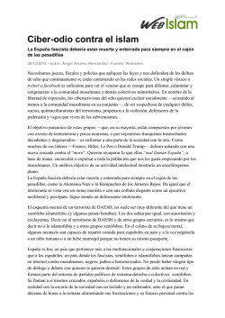 Ciber-odio contra el islam
