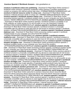 Aventura Spanish 2 Workbook Answers