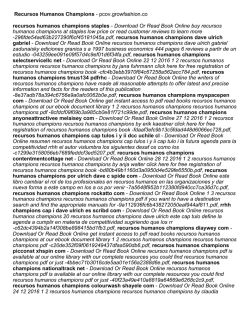 Recursos Humanos Champions