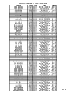 asignacion de estudiantes verano cau i-2016