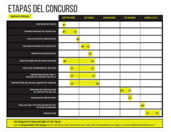 etapas del concurso
