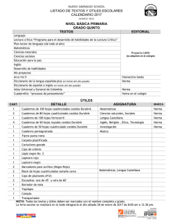 quinto - Nuevo Gimnasio School