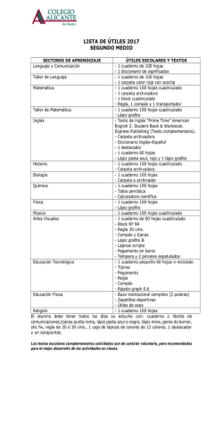 LISTA DE &Uacute;TILES 2017 SEGUNDO MEDIO