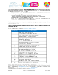 Resultados Jerarquizaci&oacute;n de Postulantes SIPEE Habilitados