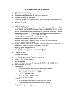 Comisiones que deben conformar las IE para el 2017