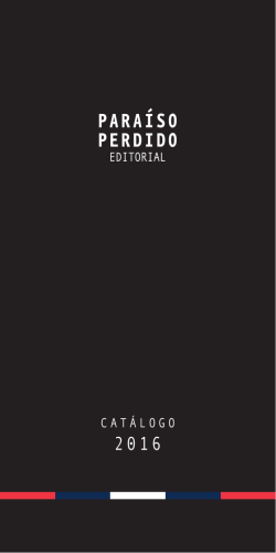cat&aacute;logo - Editorial Paraiso Perdido