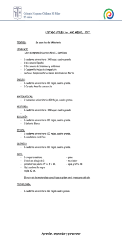 Utiles - Colegio El Pilar Curic&oacute;