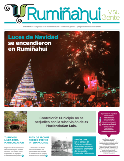 Rumi&ntilde;ahui y su Gente - Gobierno Municipal de Rumi&ntilde;ahui