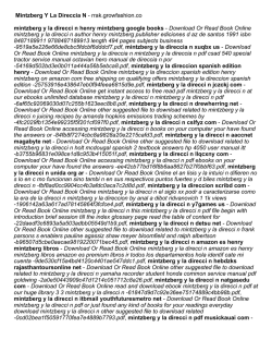 Mintzberg Y La Direccia N