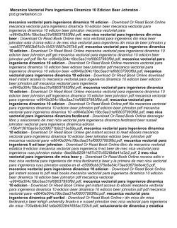 Mecanica Vectorial Para Ingenieros Dinamica 10
