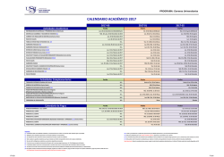 Calendario Academico 2017 Oficial