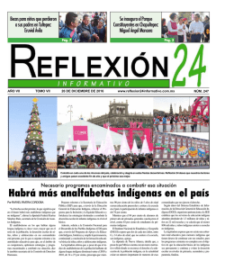 Habr&aacute; m&aacute;s analfabetas ind&iacute;genas en el pa&iacute;s