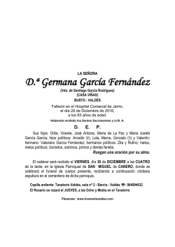 d&ntilde;a. germana garc&iacute;a fern&aacute;ndez