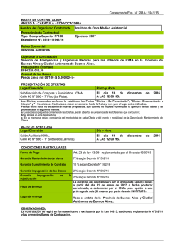 BASES PARTICULARES AMBULANCIAS