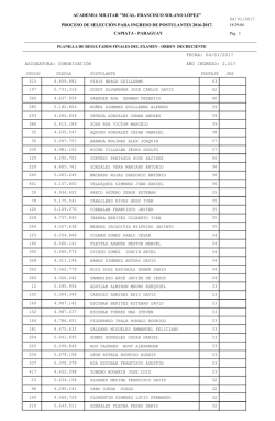 Examen de Comunicaci&oacute;n decreciente masculino