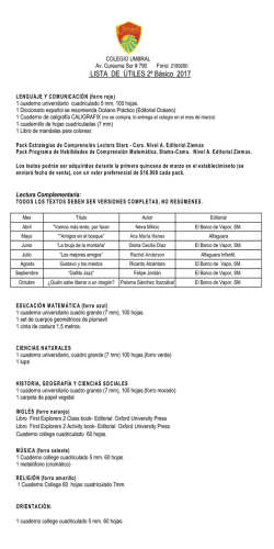2&deg; B&aacute;sicos 2017 - Colegio Umbral