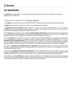 La posesi&oacute;n