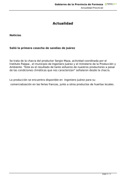 Guardar - Gobierno de la Provincia de Formosa