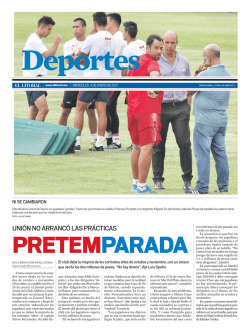 uni&oacute;n no arranc&oacute; las pr&aacute;cticas