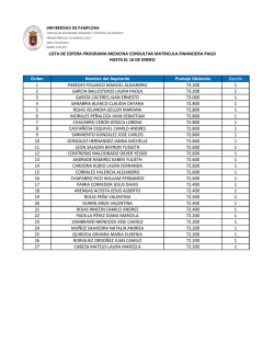 lista - Universidad de Pamplona