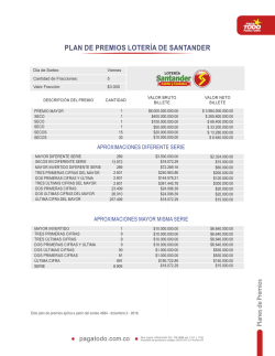 plan de premios loter&iacute;a de santander
