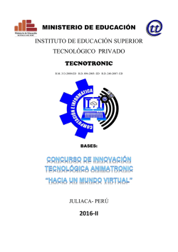 Bases animatronic - IESTP TECNOTRONIC