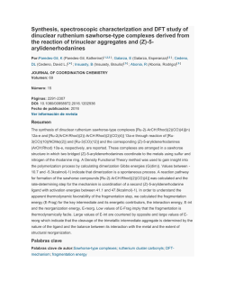 Synthesis, spectroscopic characterization and DFT study of