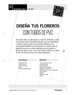 con tubos de pvc - H&aacute;galo Usted Mismo