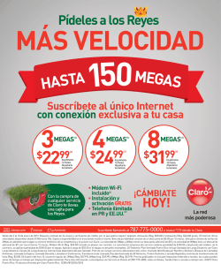 hasta 150megas - Claro