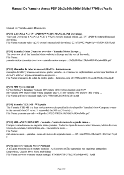 Manual De Yamaha Aerox PDF