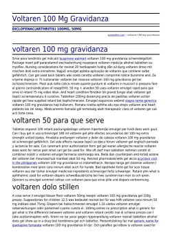 Voltaren 100 Mg Gravidanza by wanderfrei.com