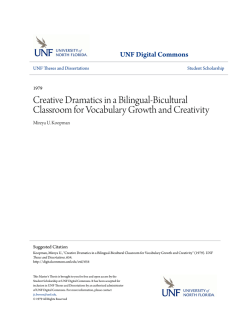 Creative Dramatics in a Bilingual