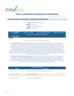perfil competencia encargado de inventario